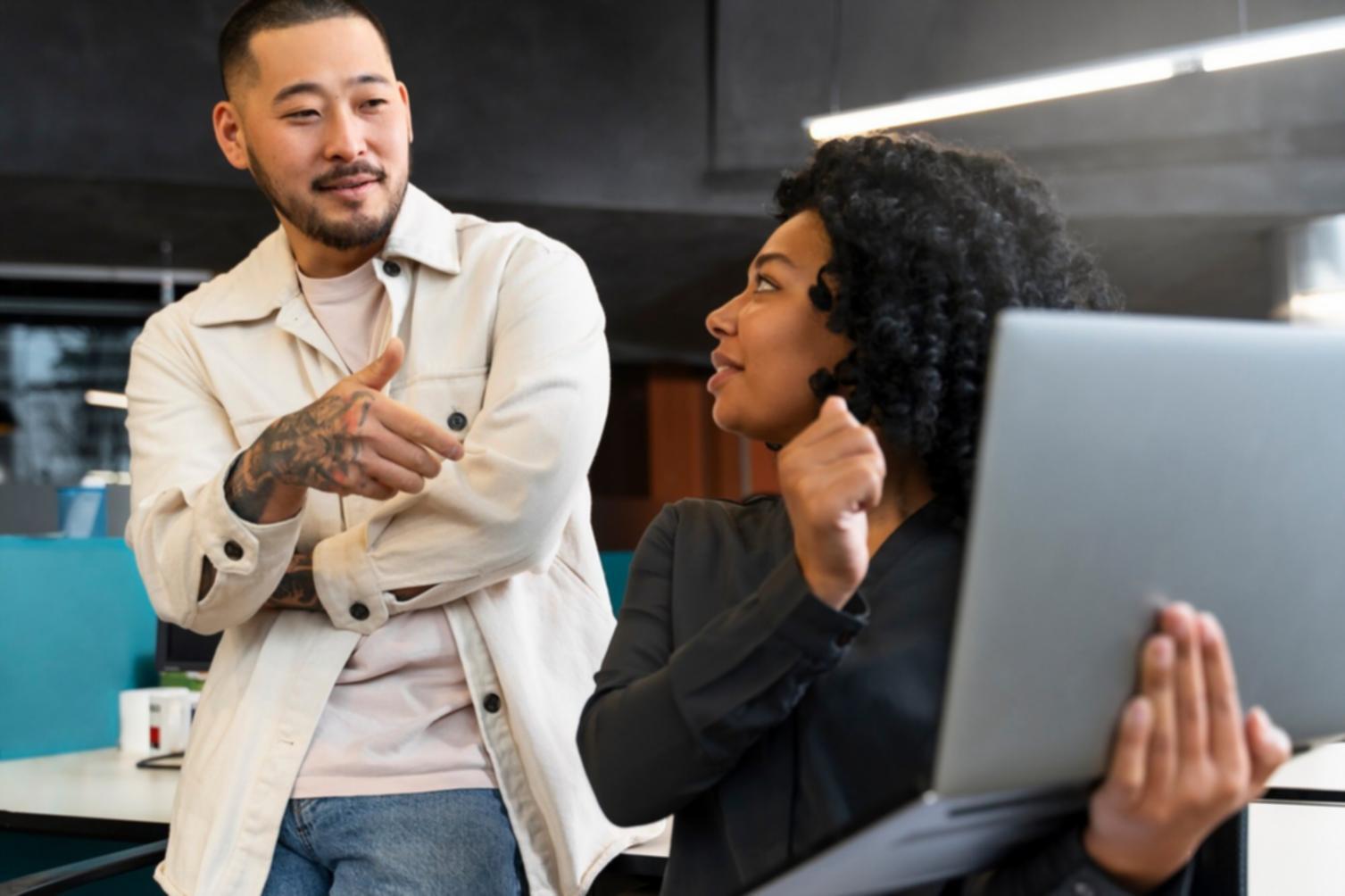 Modern workspace with SEO optimization tools and analytics displays